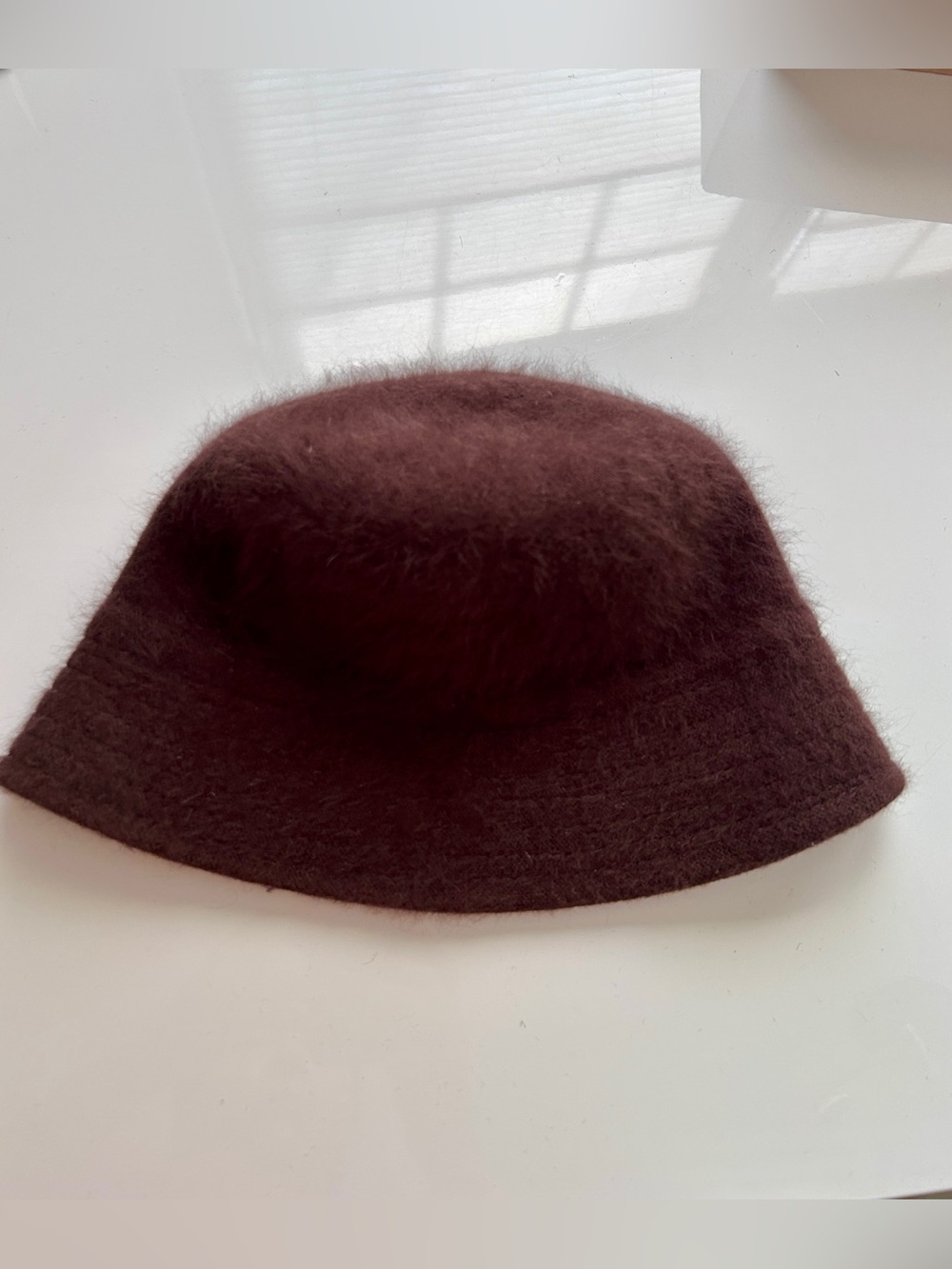 Vintage Bucket Hat Pro Tide Angora Blend Brown Cozy Soft Fall Winter Warmth